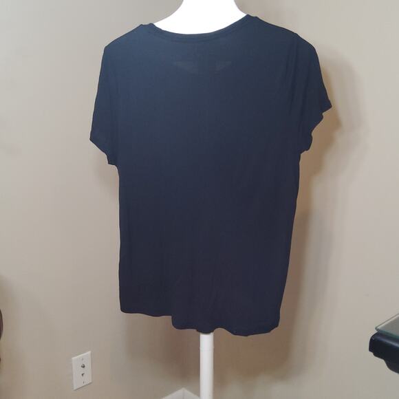 .Aeropostale Seriously Soft Perfect Crew Pocket Tee Size XL Black - Picture 6 of 8